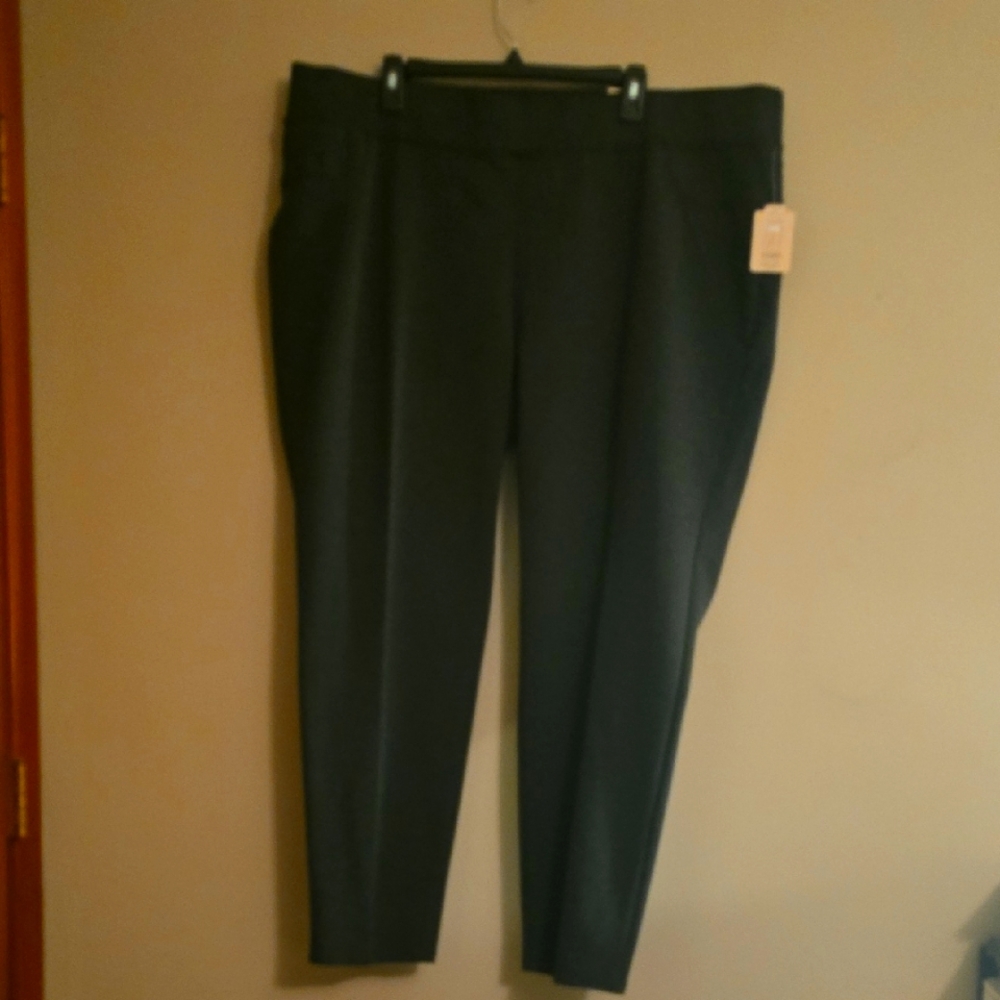 New St John's Bay Women's Size 3x Gray Mid-rise Pull On Comfort Stretch Legging